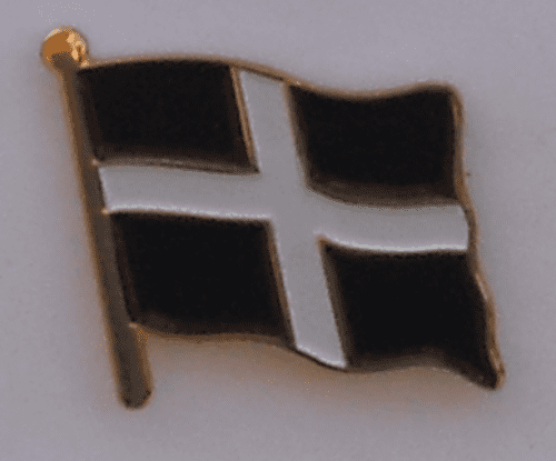 Cornwall Country Flag Enamel Pin Badge