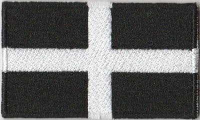 Cornwall Embroidered Flag Patch, style 04