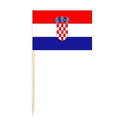 Croatia Country Flag Cocktail Sticks (pack of 10)