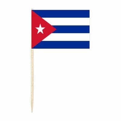Cuba Country Flag Cocktail Sticks (pack of 10)