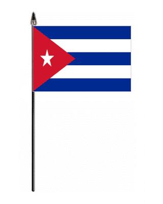 Cuba Country Hand Flag - Small.