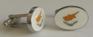 Cyprus Country Flag Cufflinks