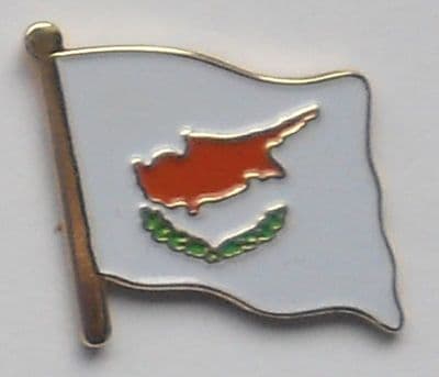 Cyprus Country Flag Enamel Pin Badge