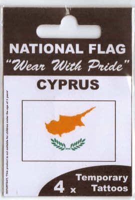 Cyprus Country Flag Tattoos.