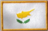 Cyprus Embroidered Flag Patch, style 08.