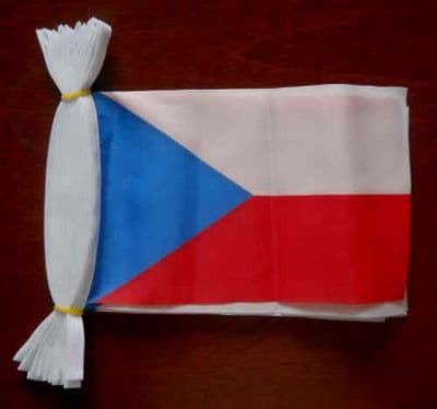 Czech Republic Bunting, rectangular, 6 metre.