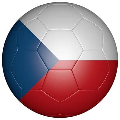 Czech Republic Football Flag 58mm Mirror Keyring