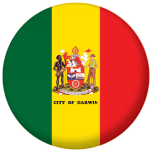 Darwin Flag 25mm Flat Back