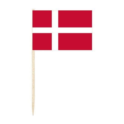 Denmark Country Flag Cocktail Sticks (pack of 10)