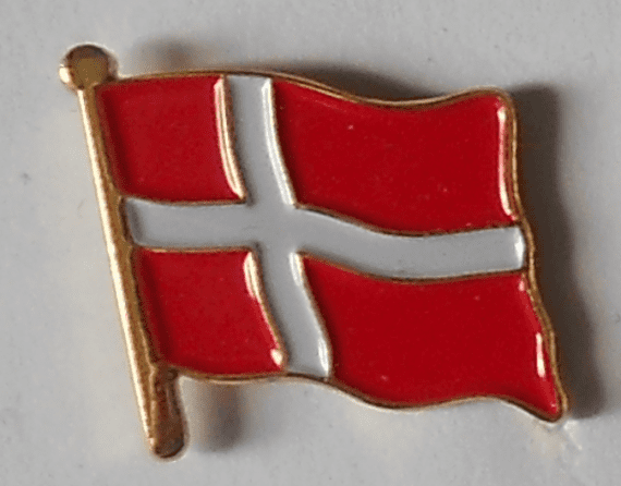 Denmark Country Flag Enamel Pin Badge