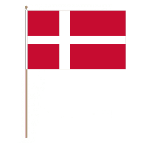 Denmark Country Hand Flag, large.