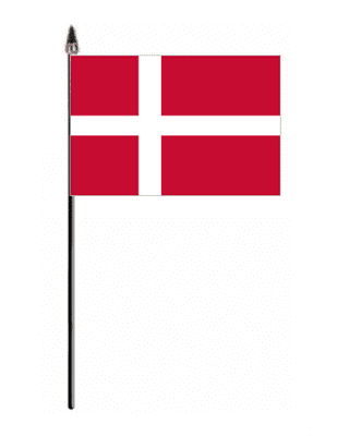 Denmark Country Hand Flag - Small.