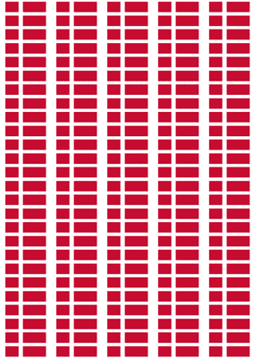 Denmark Flag Stickers - 65 per sheet