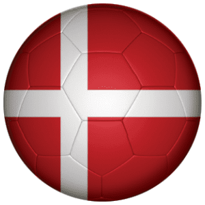 Denmark Football Flag 25mm Button Badge