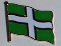 Devon County Flag Enamel Pin Badge