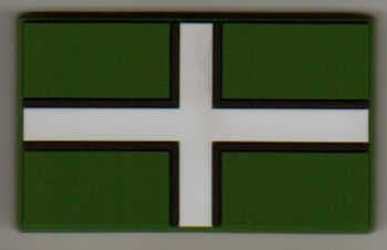 Devon County Flag Soft PVC Fridge Magnet.
