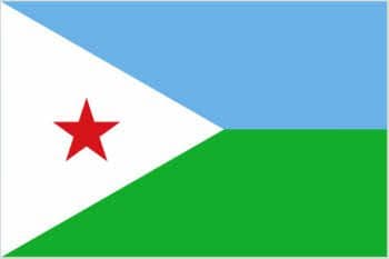 Djibouti Large Country Flag - 3' x 2'.