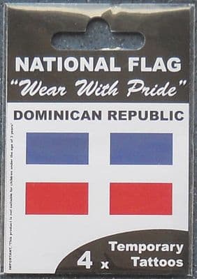 Dominican Republic Country Flag Tattoos.