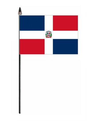 Dominican Republic Country Hand Flag - Small.