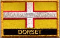 Dorset Embroidered Flag Patch, style 09.