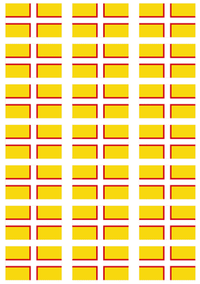 Dorset Flag Stickers - 21 per sheet