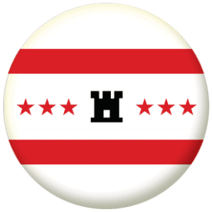 Drenthe Region Flag 25mm Flat Back