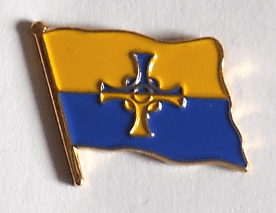 Durham County Flag Enamel Pin Badge
