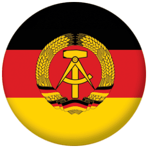 East Germany Flag 58mm Keyring