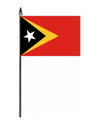 East Timor Country Hand Flag - Small.