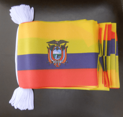 Ecuador Bunting, rectangular, 9 metre.