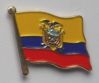 Ecuador Country Flag Enamel Pin Badge