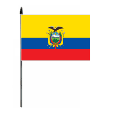 Ecuador Country Hand Flag - Medium.