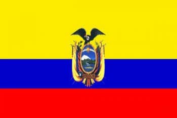 Ecuador Large Country Flag - 3' x 2'.