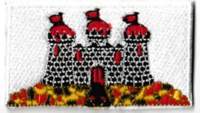 Edinburgh Embroidered Flag Patch, style 04