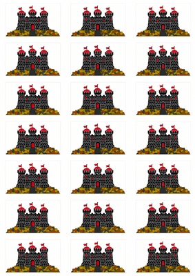 Edinburgh Flag Stickers - 21 per sheet