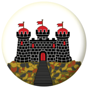 Edinburgh Town / City Flag 25mm Fridge Magnet