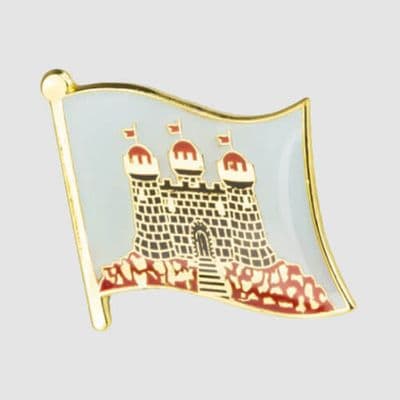 Edinburgh Town / City Flag Enamel Pin Badge – small