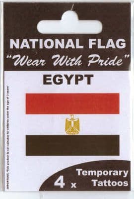 Egypt Country Flag Tattoos.
