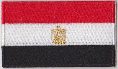 Egypt Embroidered Flag Patch, style 04.