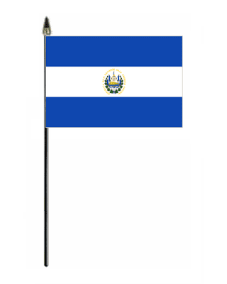 El Salvador Country Hand Flag - Small.