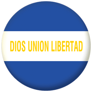 El Salvador State Flag 58mm Fridge Magnet