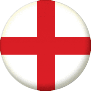 England Country Flag 58mm Button Badge