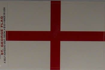 England Country Flag Rectangular Decal.