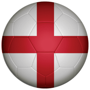 England Football Flag 25mm Flat Back