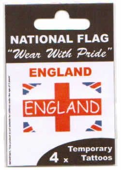 England / Great Britain Country Flag Tattoos.