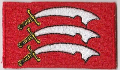 Essex Embroidered Flag Patch, style 04