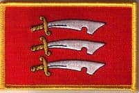 Essex Embroidered Flag Patch, style 08.