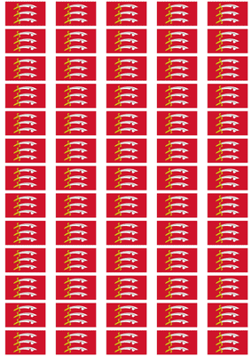 Essex Flag Stickers - 65 per sheet