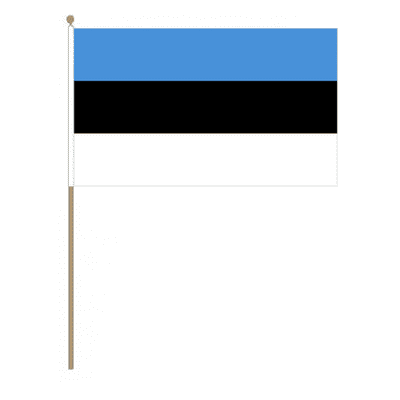 Estonia Country Hand Flag - Large.