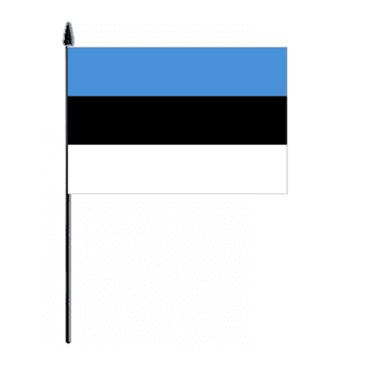 Estonia Country Hand Flag - Medium.